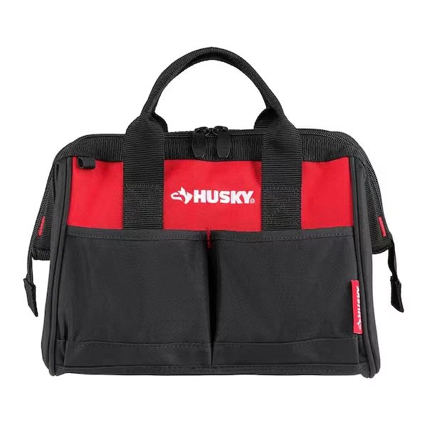 12 Inch Flexible Polyester Water Resistant  Dual Zippered Tool Bag